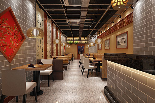 塘厦镇传统中式餐厅餐馆装修设计效果图