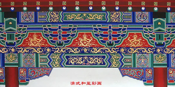 塘厦镇中国建筑彩画装饰图案